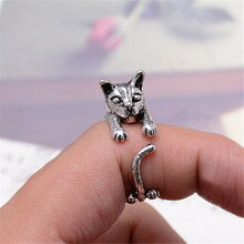 【送料無料】猫　キャット　リング　rongqingヴィンテージ2016ネコrongqing vintage cute cat 2016 catkitten adjustable animal