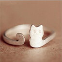 【送料無料】猫　キャット　リング　ztrliua925スターリングztrliua korean simple small jewelry 925 sterling silver