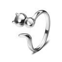 【送料無料】猫 キャット リング ヨーロッパkameierkameier european animal rings for women hipster cute open(4)