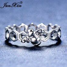 【送料無料】猫 キャット リング ハチ925cute female small bee animal ring fashion 925 silver wedding rings for women bridal love engagement ring