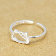 【送料無料】猫 キャット リング スターリングシルバーdreamysky 925 sterling silver cat wedding ring for women