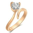 【送料無料】猫 キャット リング kuniu2018kuniu 2018 gold cat crystal rings for women adjustable