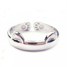 指輪 【送料無料】猫　キャット　リング　シルバージュエリーリングtenjshunzhu 925 silver cat ear cute jewelry ring for women