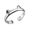 【送料無料】猫 キャット リング mouchuki lovely 30 silver plated cat ear for women girl
