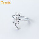 【送料無料】猫 キャット リング trustdavis trusta 100925スターリングtrustdavis trusta 100 925 real sterling silver jewelry