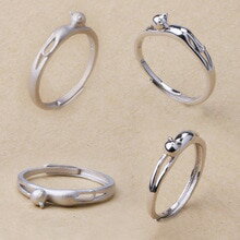 【送料無料】猫　キャット　リング　スターリングシルバーリング100 925 sterling silver naughty little cat ring for women