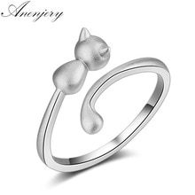 【送料無料】猫　キャット　リング　anenjery 925スターリングanenjery 925 sterling silver cute cat ..