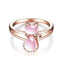 yzL@Lbg@O@j[NjosboresWRsNjosbores zircon lovely pink cat ring for women men unique