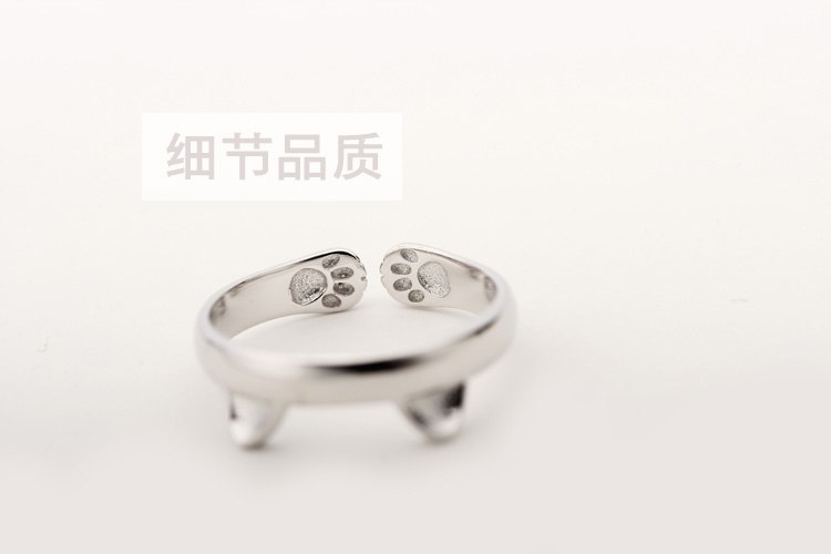 【送料無料】猫　キャット　リング　reeti 925スターリングreeti 925 sterling silver cat footprints rings for women