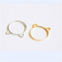 【送料無料】猫 キャット リング ファッションリングリングwjzb fashion ring cute cat ear rings for women