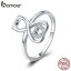 【送料無料】猫　キャット　リング　bamoer 925スターリングベルbamoer 925 sterling silver love cat rings for women