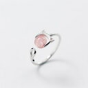 【送料無料】猫 キャット リング mloveacc 100925スターリングmloveacc 100 925 sterling silver cat cute rings for women|詳細画像