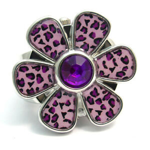 【送料無料】腕時計　ファッションリングウォッチレディースデイジーhenley fashion ring watch ladies girls 17 purple daisy