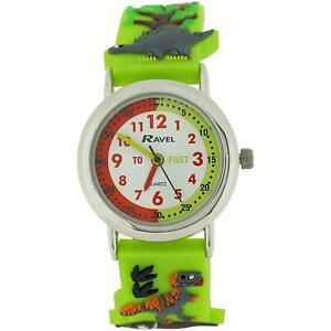 【送料無料】腕時計　ラヴェルジャングルデザインストラップウォッチravel time teacher boys 3d jungle design strap watch telling time award