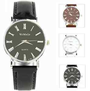 【送料無料】腕時計　イタリアメンズクラシックローマwomage mens classic roman italian numeral formal quartz watch colour choice