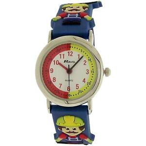 【送料無料】腕時計　ラヴェルビルダーストラップウォッチravel time teacher 3d builder blue strap watch telling time award r151345