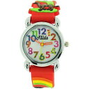 yzrv@VRXgbvEHb`relda childrens girls 3d zoo animals red silicone strap watch rel106