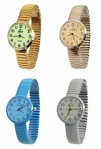【送料無料】腕時計 レディースデザイナーファッションウォッチラウンドエクスパンダブレスレットladies coloured expandable mab designer fashion watch round expander bracelet