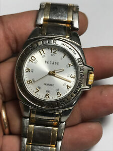 【送料無料】腕時計　mens dual tone decade analog watch