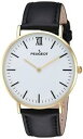 【送料無料】腕時計 プジョーメンズkゴールドメッキスリムクオーツpeugeot mens 14k gold plated quartz metal and le...