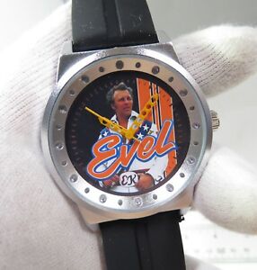 【送料無料】腕時計　レベルオレンジレーシングevel knievel,legend hd orange,racing hands ,mens big character watch,m9 lk