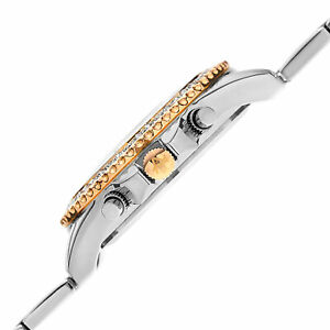 【送料無料】腕時計　シュタイナータイムゾーンクリスタルベゼルブレスレットwomens august steiner as8100ttg two time zone date crystal bezel bracelet watch