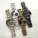 【送料無料】腕時計 メンズジョシュアデュアルタイムステンレススチールブレスレットmens joshua amp; sons jx143 multifunction dual time stainless steel bracelet watch(2)