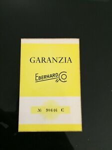 腕時計　ビアンコgaranzia warranty in bianco eberhard anni 6070