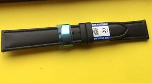 【送料無料】腕時計 ブレスレットノワールヌフbracelet,montre,20mm noir,en cuir et boucle dployante,neuf
