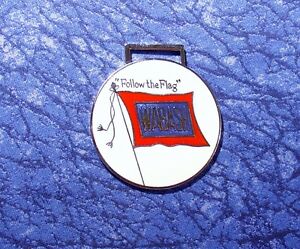 【送料無料】腕時計　ウォバシュフラグロゴウォッチフォブwabash follow the flag railroad train logo watch fob