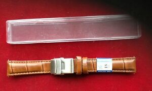 【送料無料】腕時計　ブレスレットドアンティbracelet de montre en cuir ,boucle dployante