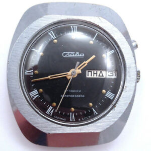 楽天hokushin【送料無料】腕時計　ビンテージソスラソ＃vintage soviet slava automatic watch, day amp; date, ussr 80s vgc *us seller* 564