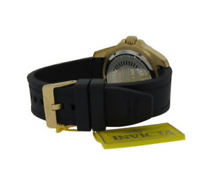 【送料無料】腕時計　プロダイバーメンズラウンドゴールドトーンブラックグリーンアナログ