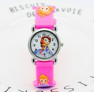 【送料無料】腕時計 シリコーンデジタルファッションプリンセスアニメウォッチ3d fashion princess soph cartoon watch for children girls silicone digital wa