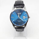 【送料無料】腕時計 モーダacciaio tondo orologi moda pelle quarzo polso uomo analogico datari...