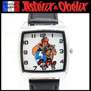 【送料無料】腕時計　ブレスレットアステリックスオベリックスmontre quartz neuve bracelet cuir watch astrix et oblix