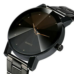 【送料無料】腕時計　アナログクォーツファッションステンレススチールブレスレットメンズウォッチfashion men crystal stainless steel analog quartz wrist watch bracelet mens w