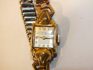 【送料無料】腕時計　プラークmontre mecanique ancre 15 rubis plaque or