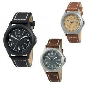 【送料無料】腕時計　ベラペレクラシコorologio uomo breil army vera pelle nero marrone sabbia classico wr