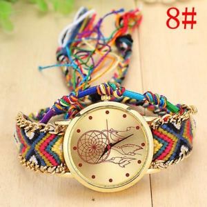 【送料無料】腕時計　キャッチャーウォッチクオーツビンテージネイティブハンドメイドvintage women native handmade quartz watch knitted dreamcatcher watch