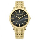 【送料無料】腕時計　カレンネロキロorologio karen millen donna acciaio dorato nero km106bgma