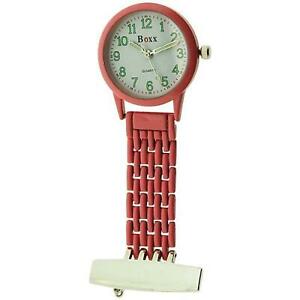 【送料無料】腕時計　アナログピンクメタルホブウォッチboxx ladies gents analogue pink metal professional nurses fob watch boxx361