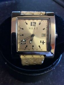 【送料無料】腕時計 ストラップクオーツladies next quartz watch with white leather strap 【送料無料】腕時計 ストラップクオーツladies next quartz watch with white leather strap