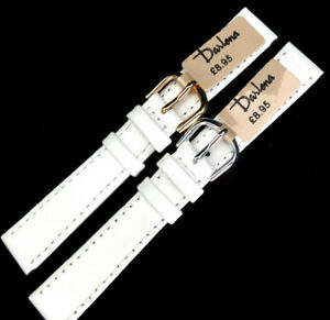 【送料無料】腕時計　クラシックカーフレザーストラップミリホワイトゴールドシルバーバックル