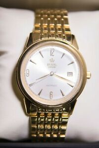 【送料無料】腕時計 yellow gold plated gents dress wristwatch by royal london watch mens automatic