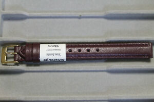 【送料無料】腕時計 ブレスレットボルドーbracelet montre veau bomb bordeaux 12mm