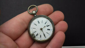 【送料無料】腕時計 ノートルダムデュアルジェントマッシフmontre gousset de femme argent massif a clef 19eme
