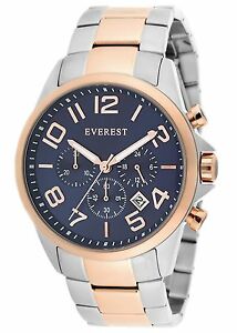 【送料無料】腕時計 エベレストメンズローズゴールドクロノグラフウォッチトーンeverest mens es30091 chronograph watch rose gold 2 tone white