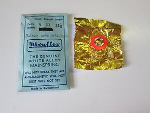 【送料無料】腕時計　メインスプリングホワイトウォッチbulova 10ak 10bk 10bm mainspring white alloy watch part nos