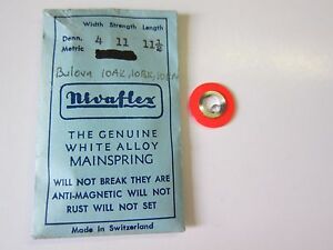 【送料無料】腕時計　メインスプリングホワイトウォッチbulova 10ak 10bk 10bm mainspring white alloy watch part nos